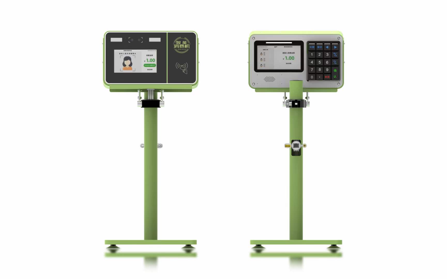 興邦人臉消費(fèi)機(jī)，刷臉支付售飯機(jī)